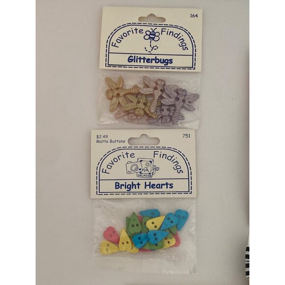 Sewing Supplies Buttons Ribbons Rick Rack Bias Tape Assorted Embellishment VTG - Picture 4 of 14